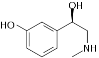 Struktur von Phenylephrin
