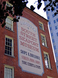 South Street Seaport Museum Wall Sign.JPG