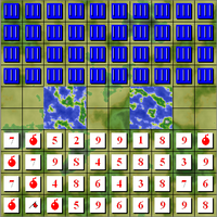 Computerversion des Stratego-Spielbretts