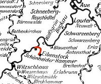 Strecke der Steilstrecke Eibenstock