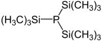 Strukturformel von Tris(trimethylsilyl)phosphan