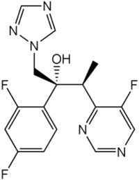 Struktur von Voriconazol