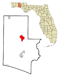 Lage im Walton County und in Florida
