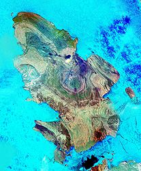 Satellitenbild von Amund Ringnes Island