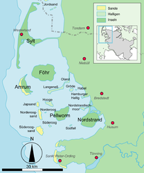 Karte von Föhr