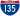 Straßenschild der I-135
