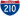 Straßenschild der I-210