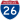 Straßenschild der I-26