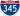 Straßenschild der I-345