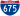 Straßenschild der I-675