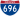 Straßenschild der I-696