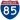 Straßenschild der I-85