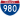 Straßenschild der I-980