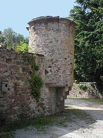 Eckturm der Burg Schwarzach