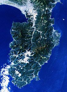 Landsat-Aufnahme der Izu-Halbinsel