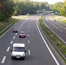Bundesautobahn 11bei der Ausfahrt Finowfurt (km 30,0)