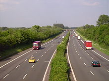 Bundesautobahn 2 bei Lünen Richtung Osten