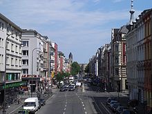 Bundesstraße 55 in Köln (Aachener Straße)