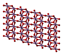 Struktur von Antimon(V)-oxid