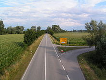 Bundesstraße 20 bei Fridolfing