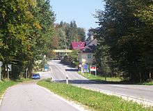 Bundesstraße 21 amGrenzübergang Kleiner Walserberg