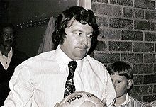 John 'Budgie' Byrne als Manager von Hellenic FC in Cape Town, Südafrika, zu Beginn der 1970er Jahre