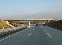 Bundesautobahn 72 nördlich von Chemnitz