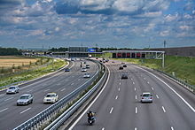 Bundesautobahn 9 bei Garching