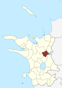 Lage des Aunsø Sogn in der Kalundborg Kommune