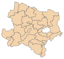 Lage des Bezirks Karte A Noe ohne.svg im Bundesland Niederösterreich (anklickbare Karte)