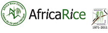 Das Logo des Africa Rice Centers