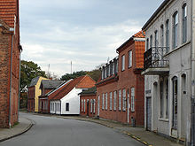Häuserzeile in Løgumkloster