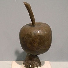 Lost Wax-Model of apple in wax.jpg