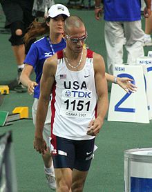 Jeremy Wariner bei den Weltmeisterschaftenen 2007 in Ōsaka