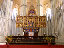 Der Marienkrönungsaltar in der Stralsunder Marienkirche