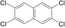 Struktur von 2,3,6,7-Tetrachlornaphthalin