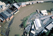 Überflutung der City von Grundy, 1984