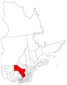 Lage der Region Mauricie in Québec