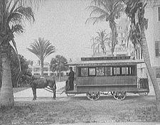 Transportwagen in Palm Beach 1905