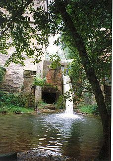 Stever an einer Wassermühle nahe ihrer Quelle