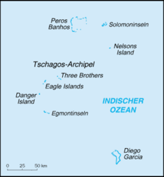 Lage von Danger Island im Westen des Chagos-Archipels