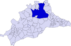 Lage der Gemeinde Antequera