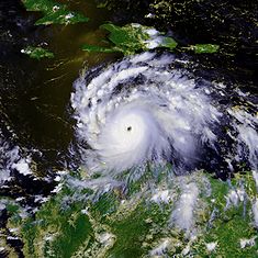 Hurrikan Felix nahe dem Zeitpunkt seiner größten Intensität