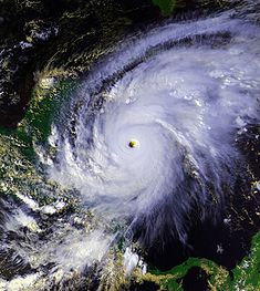 Hurrikan Mitch zum Zeitpunkt seiner stärksten Intensität