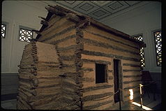 Nachbau der Blockhütte, in der Lincoln geboren wurde