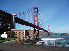 Fort Point, das Golden Gate und die Golden Gate Bridge