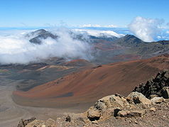 Haleakalā: Blick in den Krater