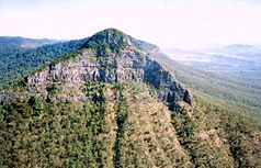 Mount Mitchell (1168 m) nahe am Cunninghams Gap