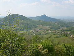 Monte Gemola, gesehen vom Monte Rusta