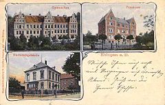 Gymnasium mit Internat um 1900